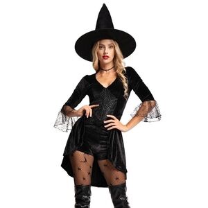 Tipsy Elves Black Witch Jumpsuit